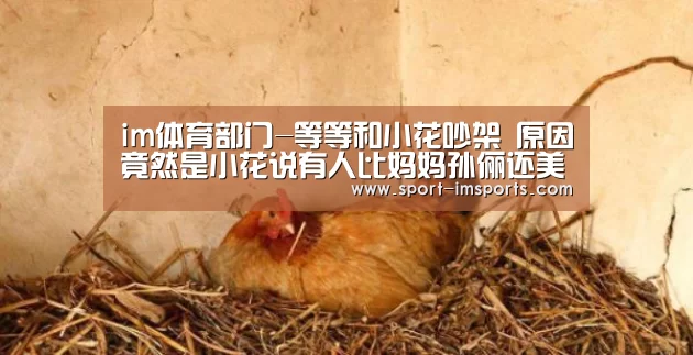 im体育部门-等等和小花吵架 原因竟然是小花说有人比妈妈孙俪还美(图2) im体育